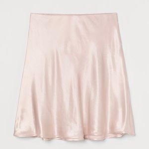 BRAND NEW pink satin skirt